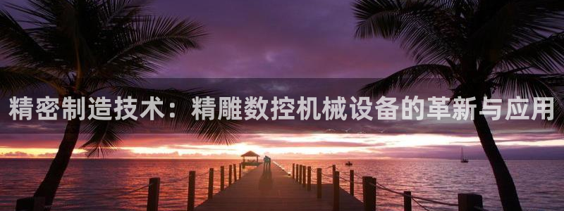 徐州天辰娱乐:精密制造技术:精雕数控机械设备的革新与应用