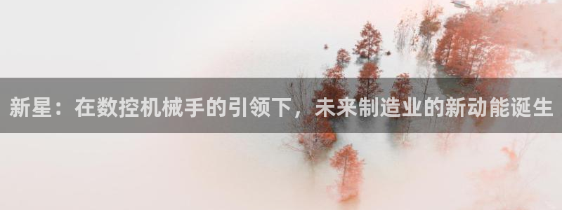 天辰 娱乐注册:新星:在数控机械手的引领下,未来制造业的新动能诞生